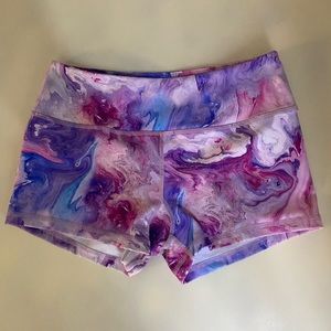 Savage barbell marble gym shorts